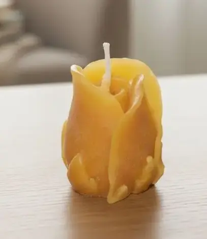 Vela cera flor