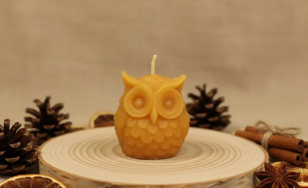 Vela cera búho - Imagen 2