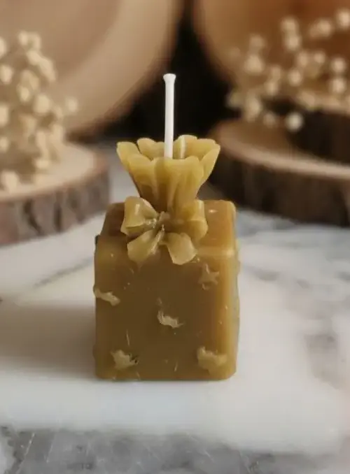 Vela artesanal de cera - regalo